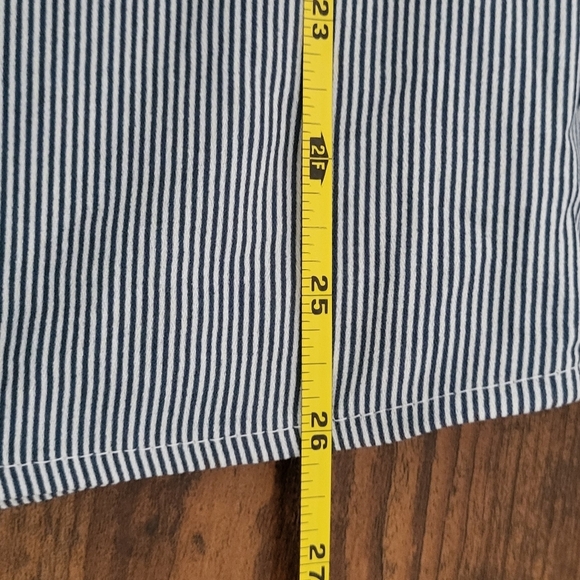 Lauren Conrad Striped Elastic Sleeve Blouse - Picture 7 of 7